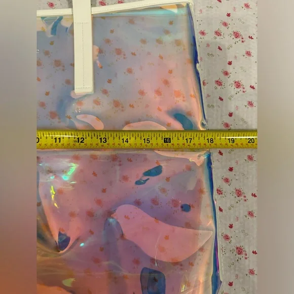 Holographic Iridescent Kate Spade Vinyl Tote 💕🐇Free Shipping! 😘💌 - Picture 6 of 9